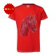 Red Horse T-Shirt Caliber - Red